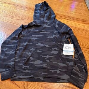 Athleta Girl Camo Hooded Sweatshirt